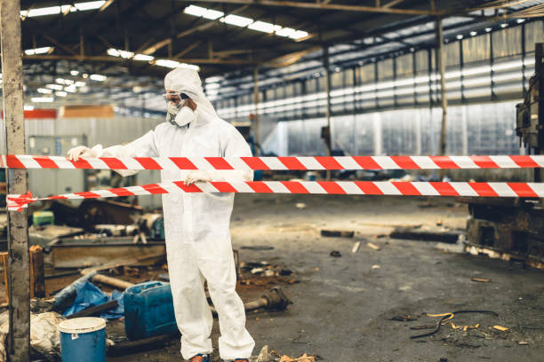 Professional Infectious Disease Decontamination technician working in Fults, IL
